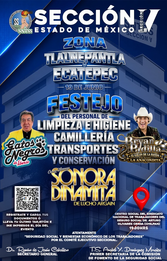 Festejo Personal de Limpieza, Camillería, Transportes y Conservación · Tlalnepantla y Ecatepec 2026