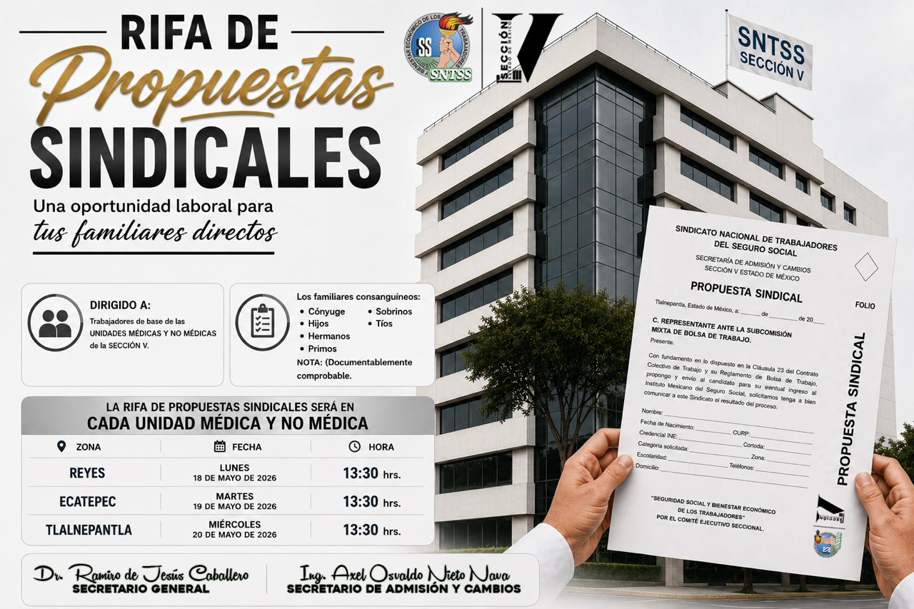 Rifa de Propuestas Sindicales · Trabajadores de Base 2026